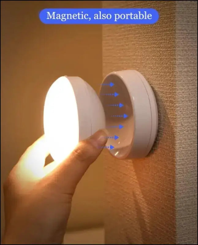 LED Night Light with USB Charging | Intelligent Human Induction Motion Sensor Lamp for Bedside Cabinet and Wardrobe