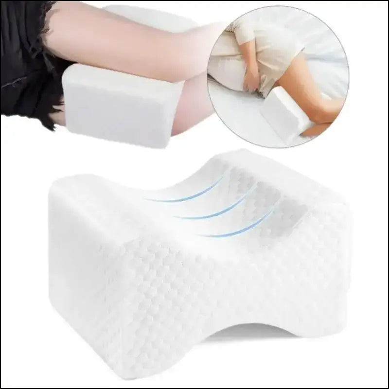 ’Memory Foam Leg Pillow for Side Sleepers | Firm Support Knee Cushion | Pressure-Relief Design Comfortable Sleeping