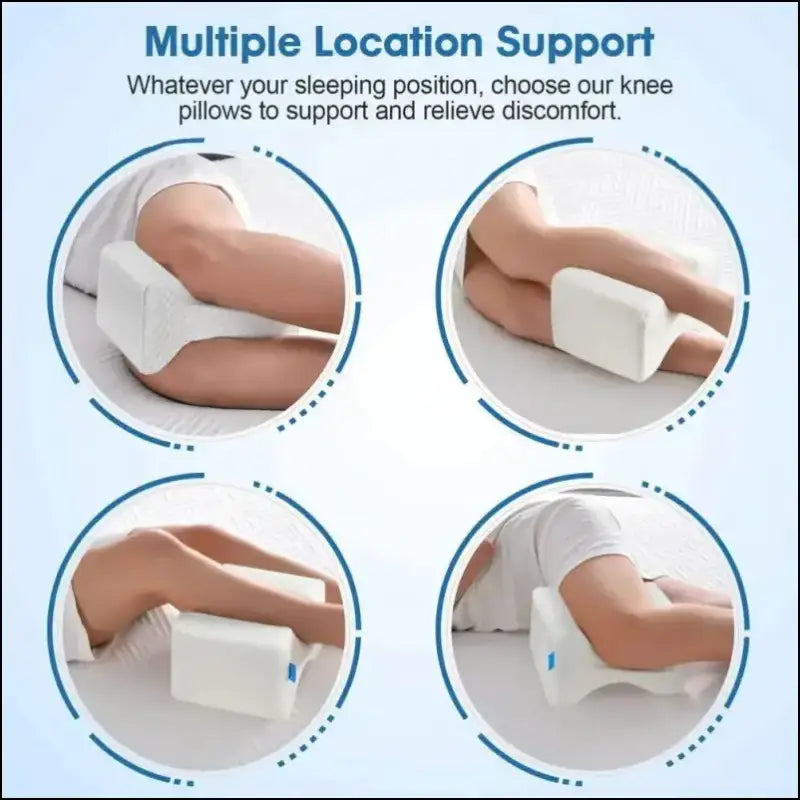 ’Memory Foam Leg Pillow for Side Sleepers | Firm Support Knee Cushion | Pressure-Relief Design Comfortable Sleeping