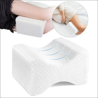 ’Memory Foam Leg Pillow for Side Sleepers | Firm Support Knee Cushion | Pressure-Relief Design Comfortable Sleeping