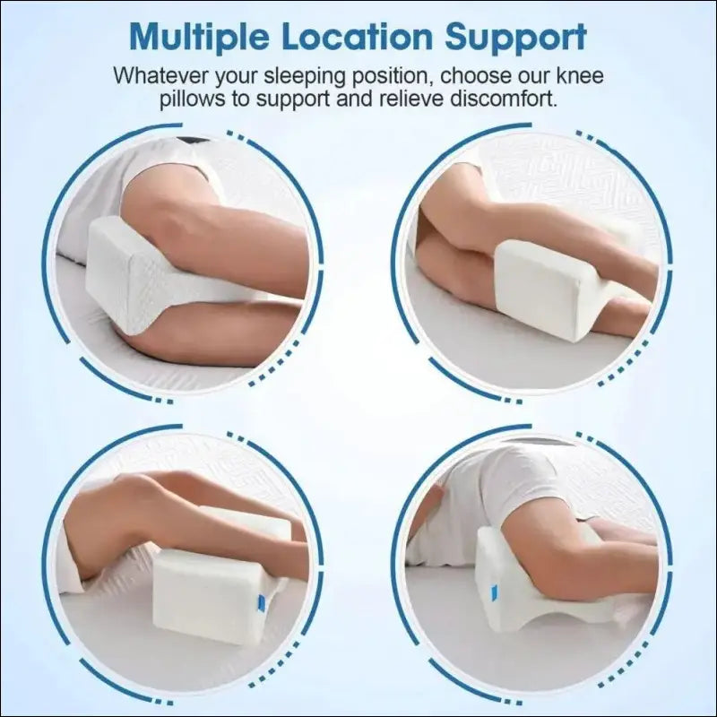 ’Memory Foam Leg Pillow for Side Sleepers | Firm Support Knee Cushion | Pressure-Relief Design Comfortable Sleeping