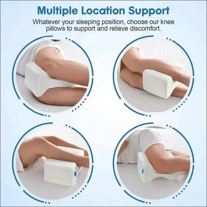 ’Memory Foam Leg Pillow for Side Sleepers | Firm Support Knee Cushion | Pressure-Relief Design Comfortable Sleeping