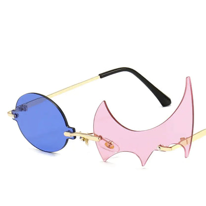 New Personalized Shaped Cool Polygon Flame Sunglasses