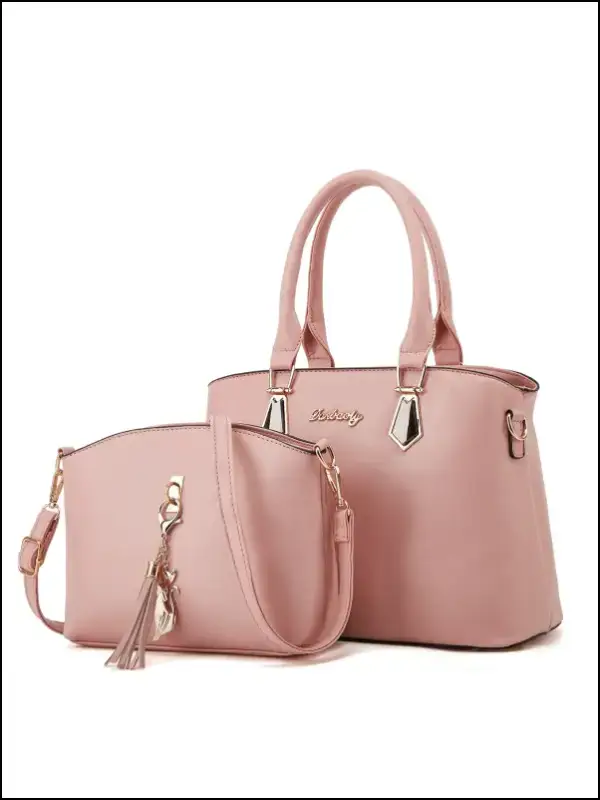 New Style Women’s Handbag - Simple Korean Shoulder Bag Messenger Tote Elegant Mother - Pink / L - women’s handbag