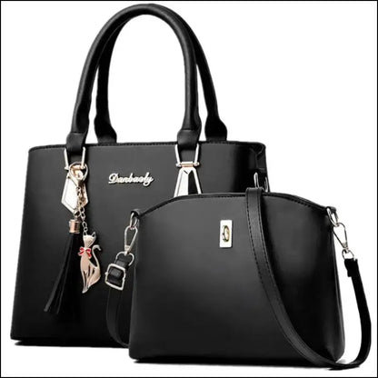 New Style Women’s Handbag - Simple Korean Shoulder Bag Messenger Tote Elegant Mother - black / L - women’s handbag