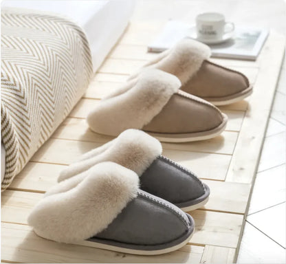 Women's Plush Cotton Slippers