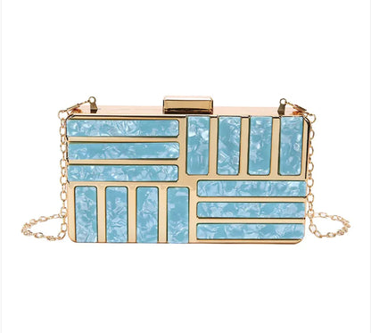 Stylish Square Acrylic Clutch Bag for Women