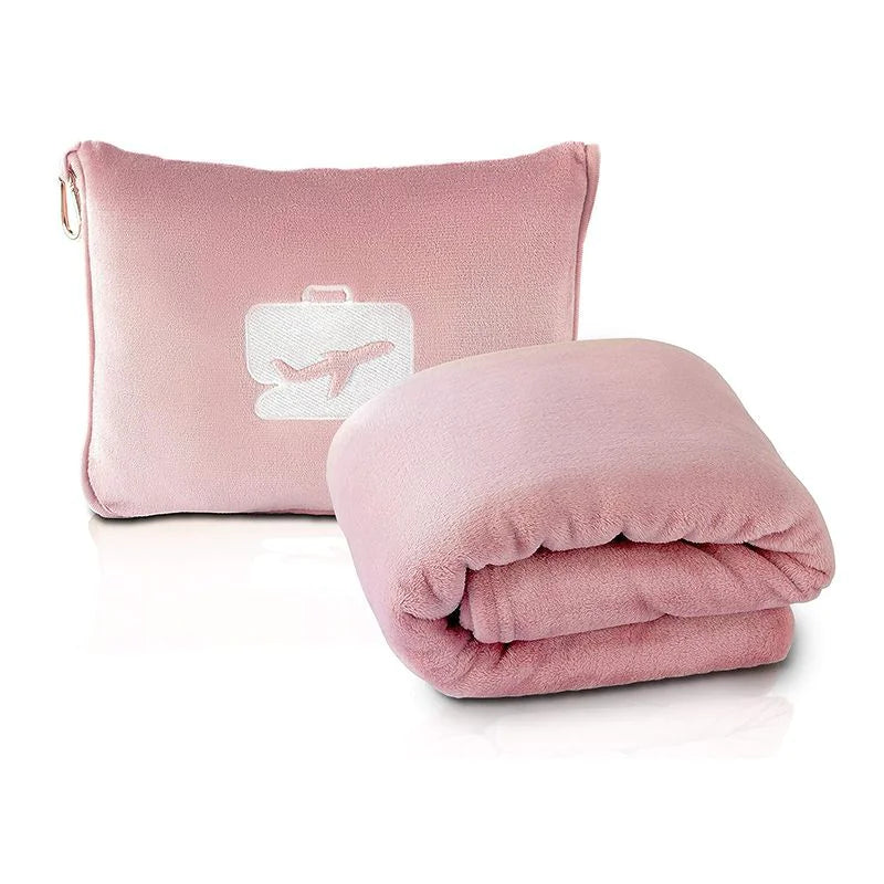 2-in-1 Travel Pillow & Blanket Set