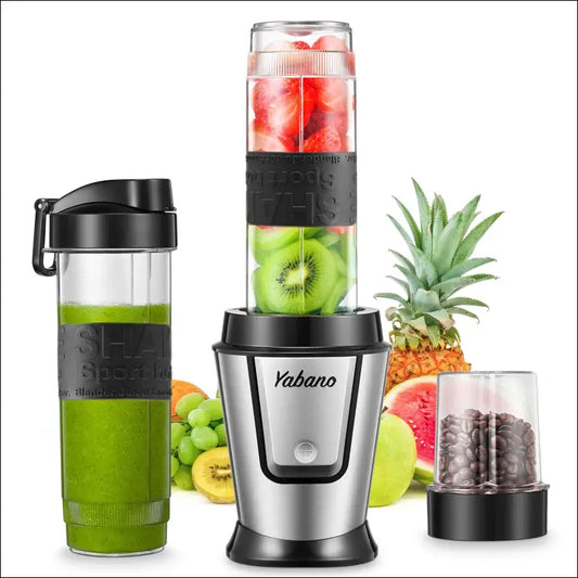 Personal Blender with 2 x 20oz Travel Bottles and Coffee Grinder Jar - Portable Smoothie - United States