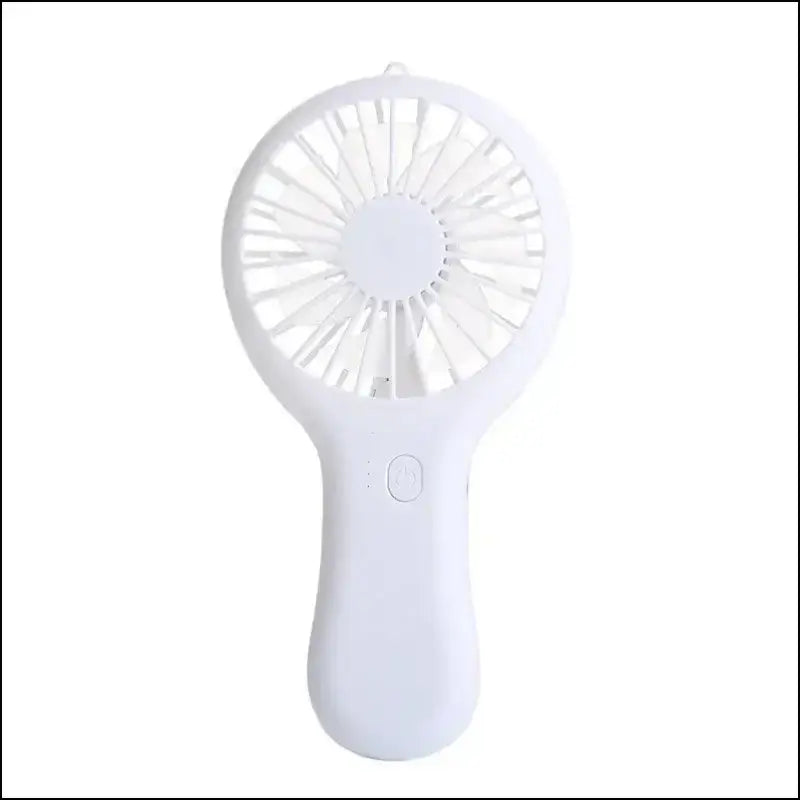 Portable USB Handheld Mini Fan – Creative Pocket for Travel and Gifts - WHITE