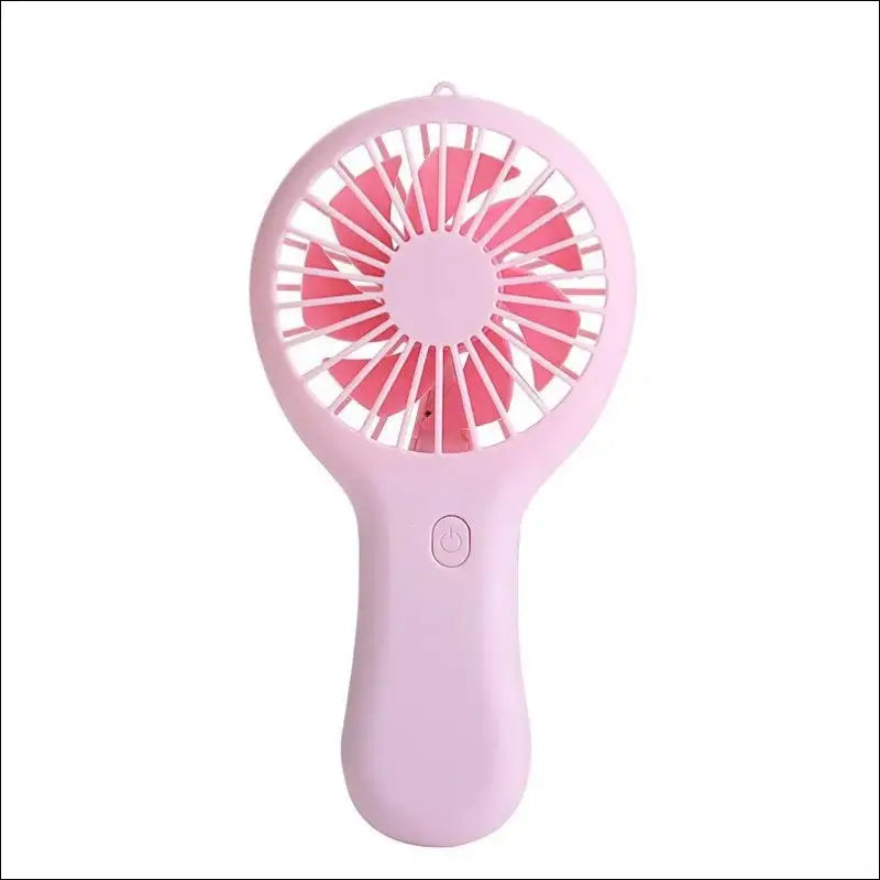 Portable USB Handheld Mini Fan – Creative Pocket for Travel and Gifts - Pink