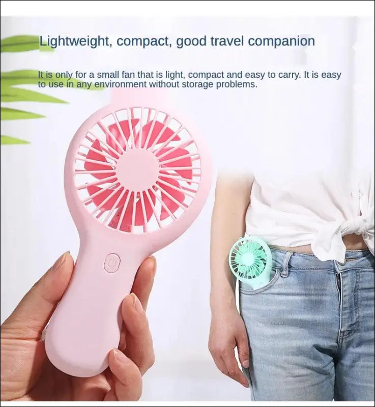 Portable USB Handheld Mini Fan – Creative Pocket for Travel and Gifts