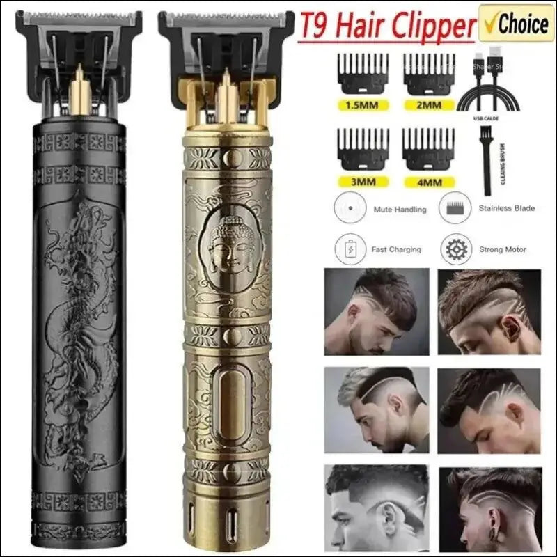 ’Professional T9 Electric Hair Clipper & Beard Trimmer – Precision Shaving and Grooming for Men’