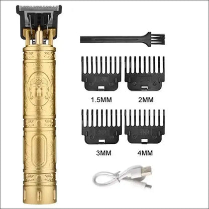 ’Professional T9 Electric Hair Clipper & Beard Trimmer – Precision Shaving and Grooming for Men’ - Gold Buddha