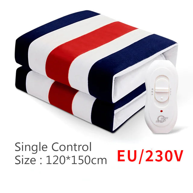 European Plug Electric Heated Blanket – Warmth & Comfort Mattress Pad