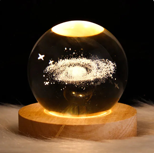 3D Planetary Crystal Ball Night Light