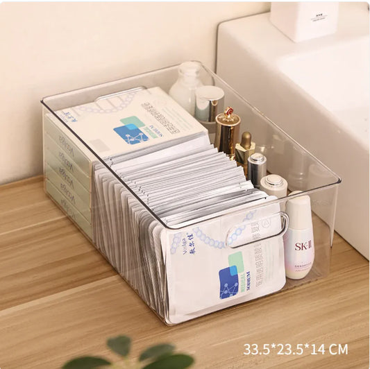 Desk Drawer Mask Storage Box Toilet Cosmetic Acrylic Organizer Rack