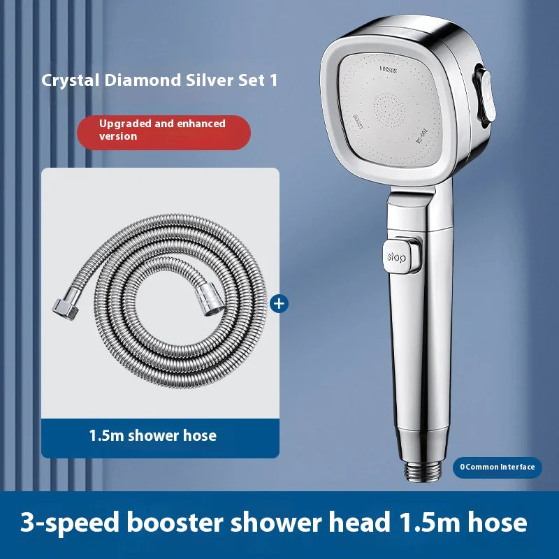 Three-Speed Handheld Filter Shower Head