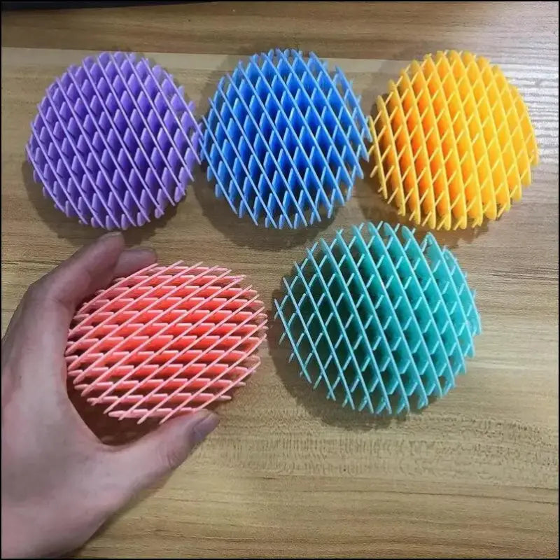 Scalable 3D Deformed Worm Elastic Net Puzzle Toy | Tiktok Trend Decompression Pop It Bouncy Ball for Stress Relief