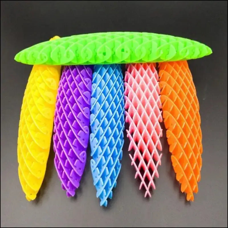 Scalable 3D Deformed Worm Elastic Net Puzzle Toy | Tiktok Trend Decompression Pop It Bouncy Ball for Stress Relief