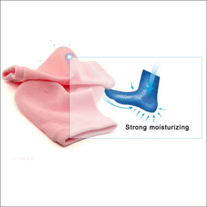 Silicone Moisturizing Gel Heel Socks For Cracked Dry Foot Skin Care Protectors Sock 1 Pair/2pcs