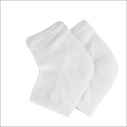 Silicone Moisturizing Gel Heel Socks For Cracked Dry Foot Skin Care Protectors Sock 1 Pair/2pcs - White