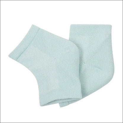 Silicone Moisturizing Gel Heel Socks For Cracked Dry Foot Skin Care Protectors Sock 1 Pair/2pcs - Green