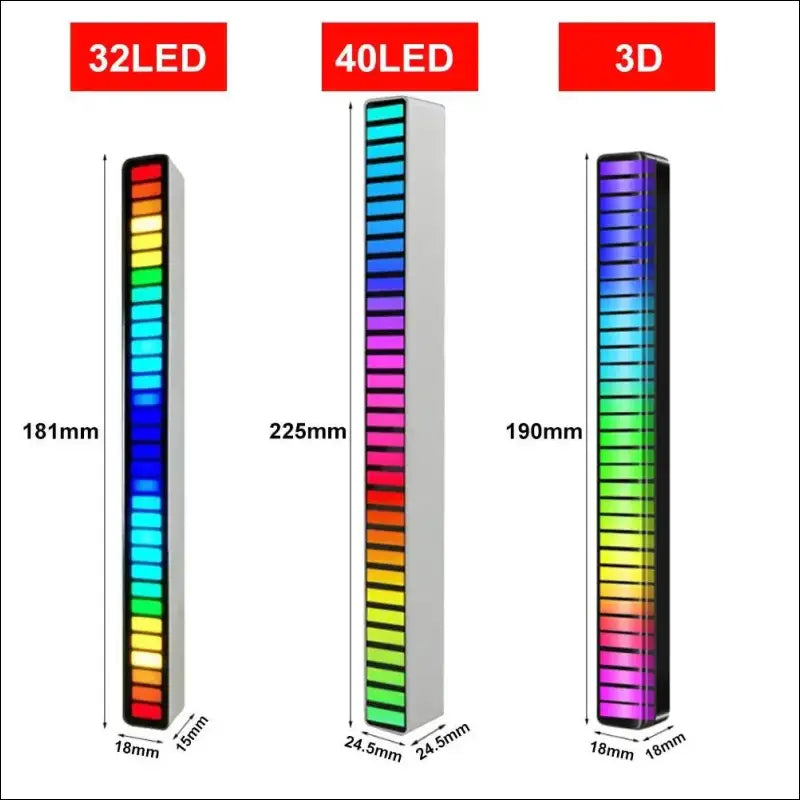 Smart RGB Symphony Sound Control LED Light | Music Rhythm Ambient Pickup Lamp | App-Controlled Desktop Decor for Gaming