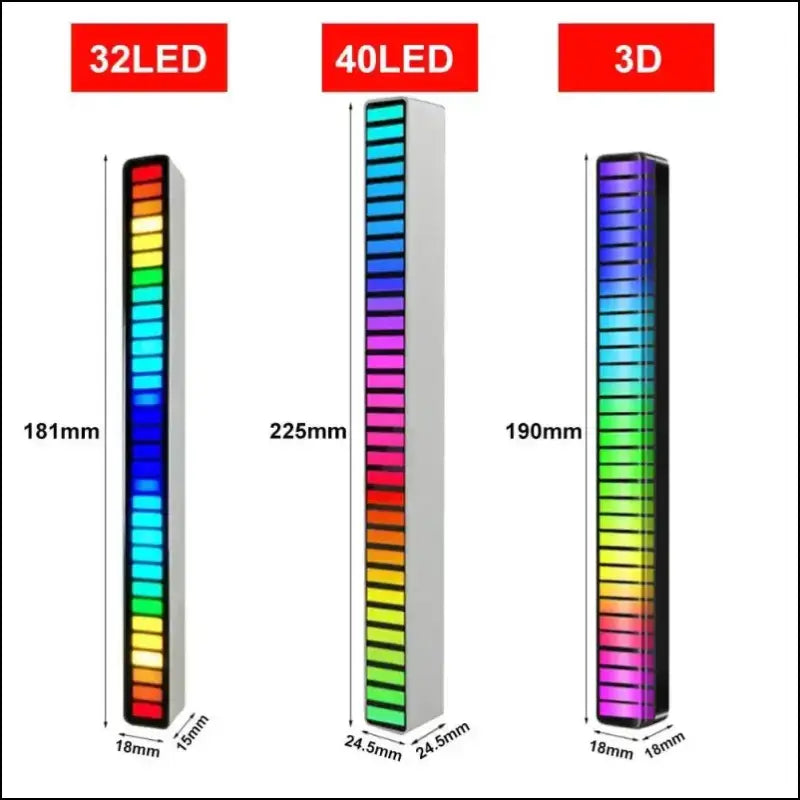 Smart RGB Symphony Sound Control LED Light | Music Rhythm Ambient Pickup Lamp | App-Controlled Desktop Decor for Gaming