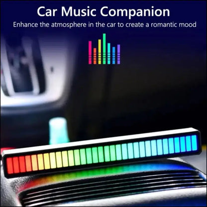 Smart RGB Symphony Sound Control LED Light | Music Rhythm Ambient Pickup Lamp | App-Controlled Desktop Decor for Gaming