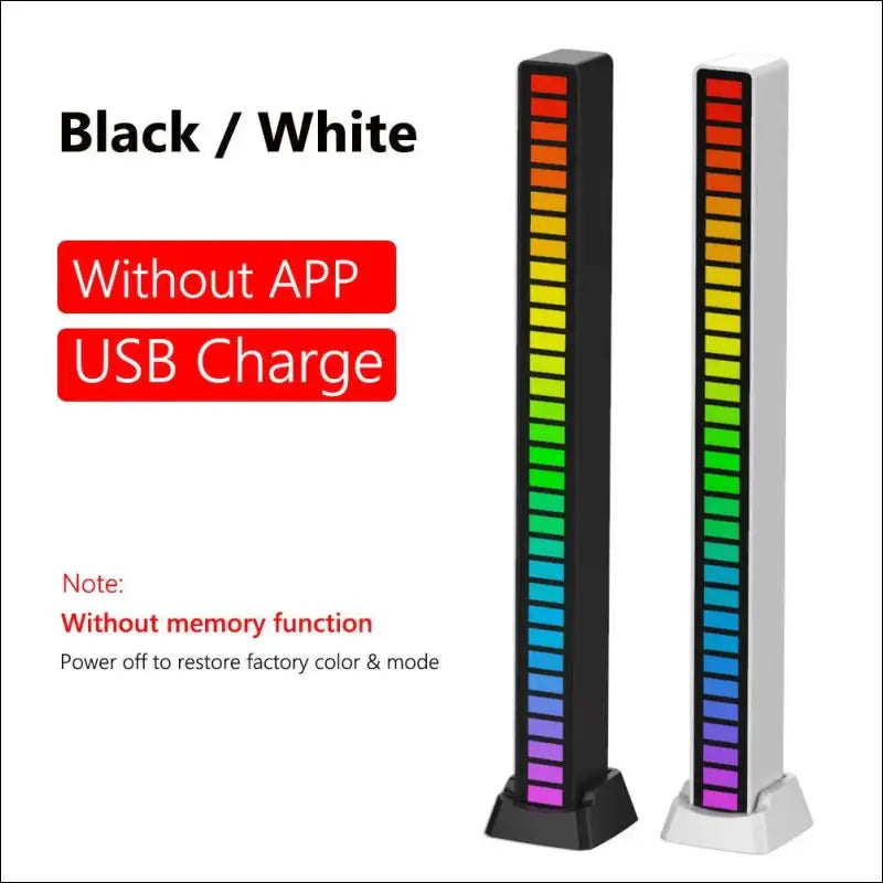 Smart RGB Symphony Sound Control LED Light | Music Rhythm Ambient Pickup Lamp | App-Controlled Desktop Decor for Gaming