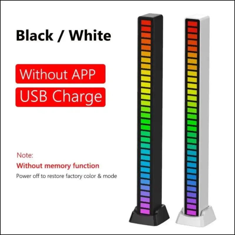 Smart RGB Symphony Sound Control LED Light | Music Rhythm Ambient Pickup Lamp | App-Controlled Desktop Decor for Gaming