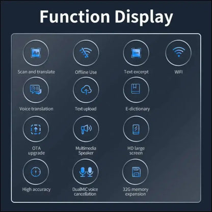 Smart Voice Translator Pen White International Edition – WiFi Translation Scanning for Multilingual Communication