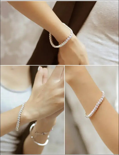 Stellar Triple Row Brilliant Bracelet