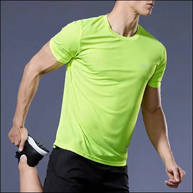 Summer Gym T-Shirt for Men Bodybuilding Short Sleeve Fitness Top Oversized Brazil Sports Jersey Quick Dry Men’s