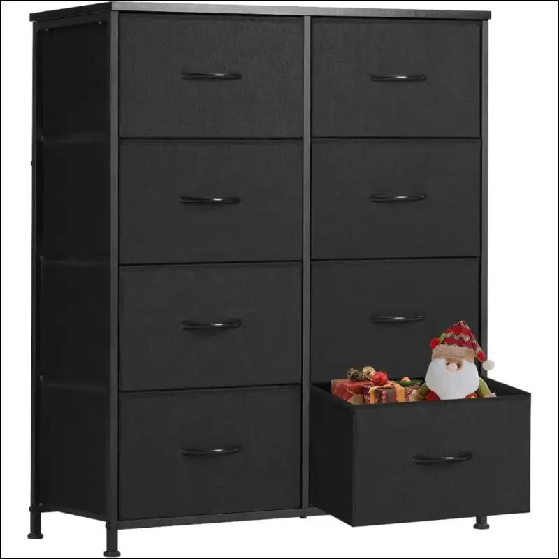 Tall Drawer Dresser for Bedroom - 8-Drawer Fabric Storage Tower Organizer Chest Clothes Closet - Drawers