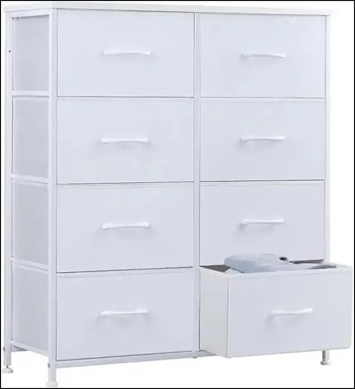 Tall Drawer Dresser for Bedroom - 8-Drawer Fabric Storage Tower Organizer Chest Clothes Closet - Drawers