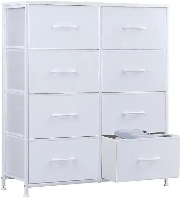 Tall Drawer Dresser for Bedroom - 8-Drawer Fabric Storage Tower Organizer Chest Clothes Closet - Drawers