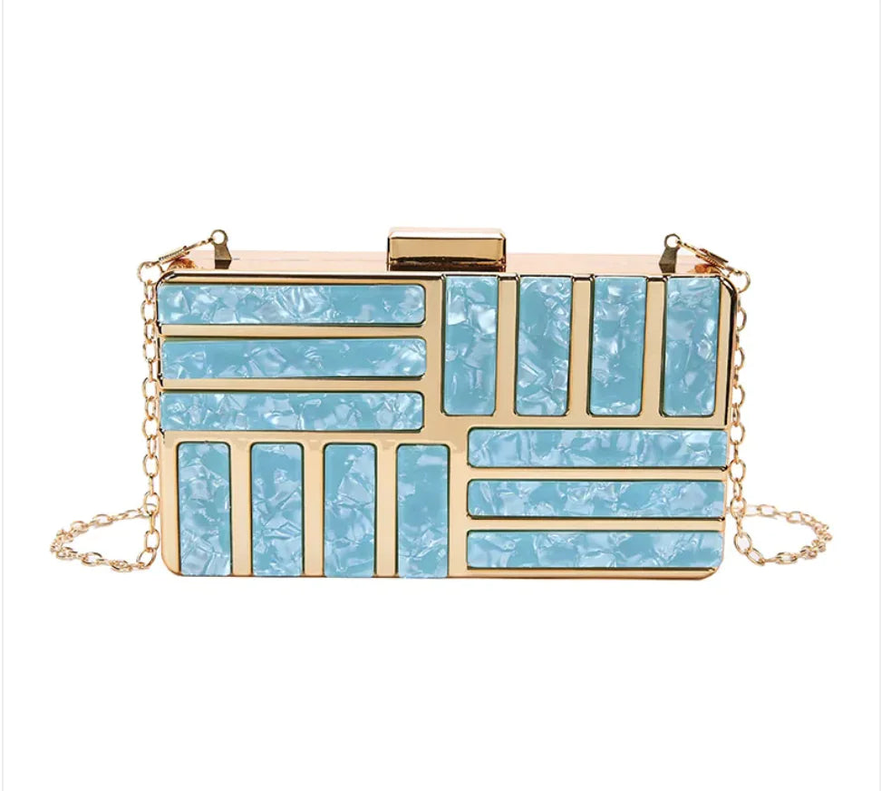 Stylish Square Acrylic Clutch Bag for Women