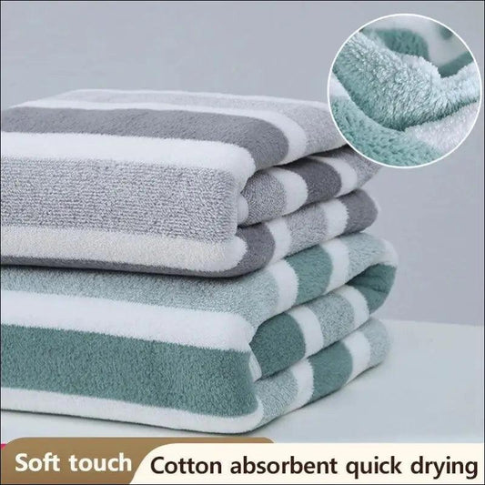 ’Thickened Absorbent Bath Towel - Soft Quick-Dry Face for Home Use’ - Towels