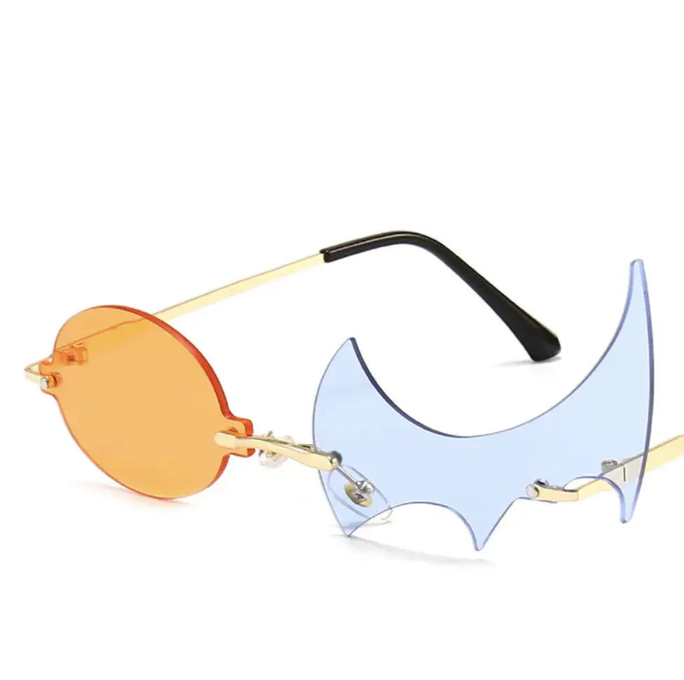 New Personalized Shaped Cool Polygon Flame Sunglasses