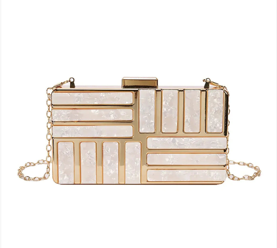 Stylish Square Acrylic Clutch Bag for Women