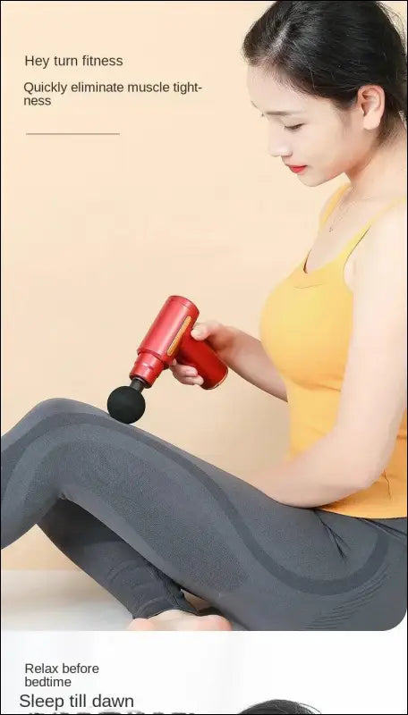 ’USB Mini Massage Gun – Portable Muscle Relaxation & Fascia Therapy Device for Neck Back and Full-Body Relief!’ - USB