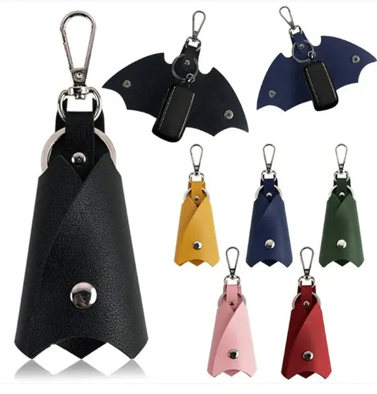 PU Leather Funny Bat Keychains