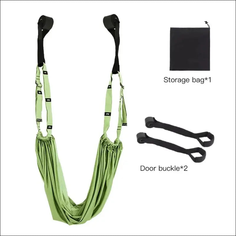 Women’s Aerial Swing Belt Stretch Trainer for Flexibility Hammock Leg Splits Yoga Strap - Pull Rope