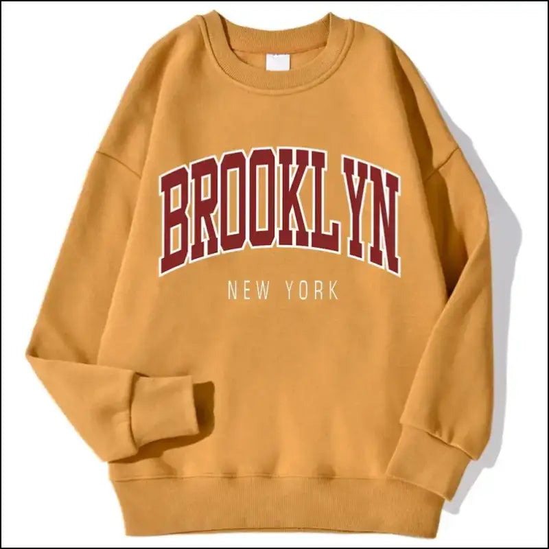 ’Women’s Brooklyn New York Printed Hoodie - Trendy Harajuku Cotton Sweatshirt Colorful & Durable’ - Women Hoodies