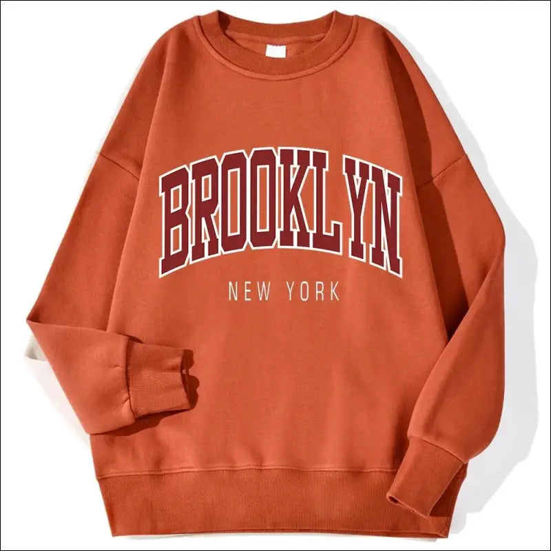 ’Women’s Brooklyn New York Printed Hoodie - Trendy Harajuku Cotton Sweatshirt Colorful & Durable’ - Women Hoodies