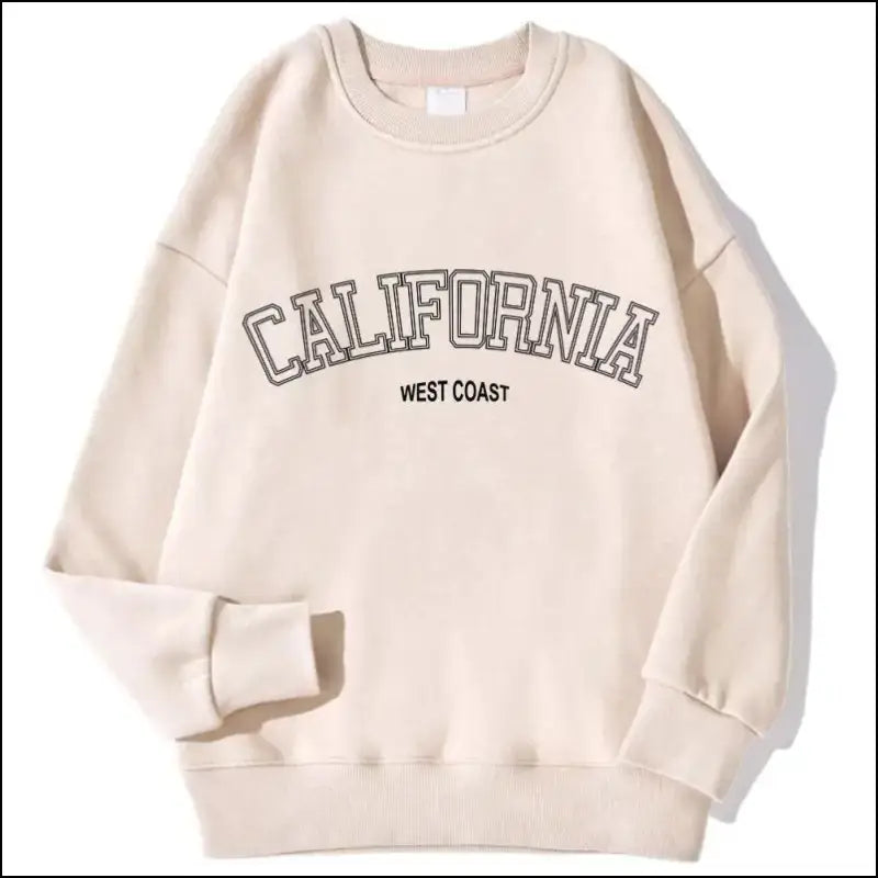 ’Women’s California West Coast Sweatshirt - Trendy Korean Pullover Hoodie Sporty & Stylish’ - Women Hoodies