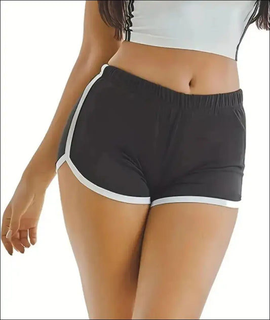 ’Women’s High-Waisted Sports Shorts - Casual Loose Straight Pants Thin Anti-Walking Three-Point Yoga Hot Pants’ - Women