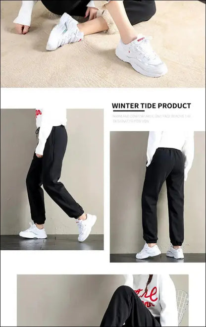 ’Women’s Winter Warm Fleece Leggings - Plus Size Thick Casual Pants Cozy Solid Color Trousers’ - Women